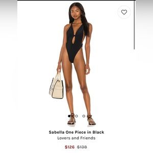 Sabella One-Piece in Black by Lovers + Friends